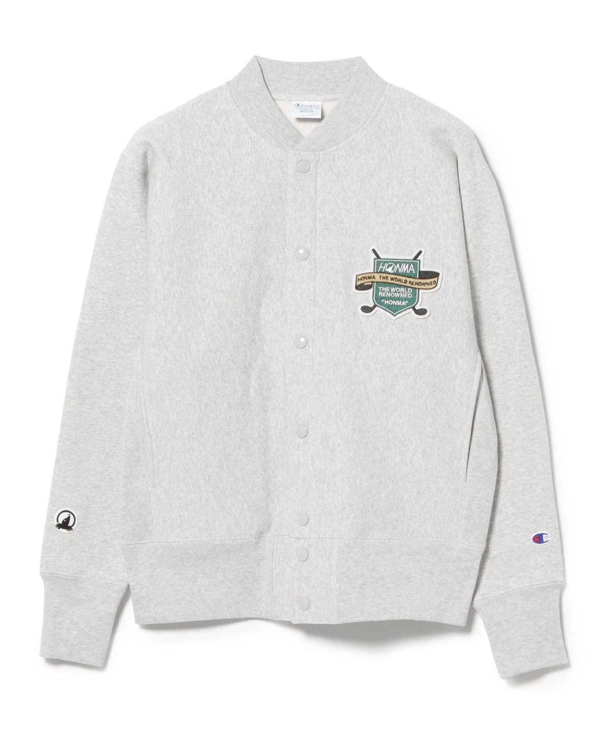 Champion×BEAMSGOLF ヘンリーネック トレーナー グレー L Champion