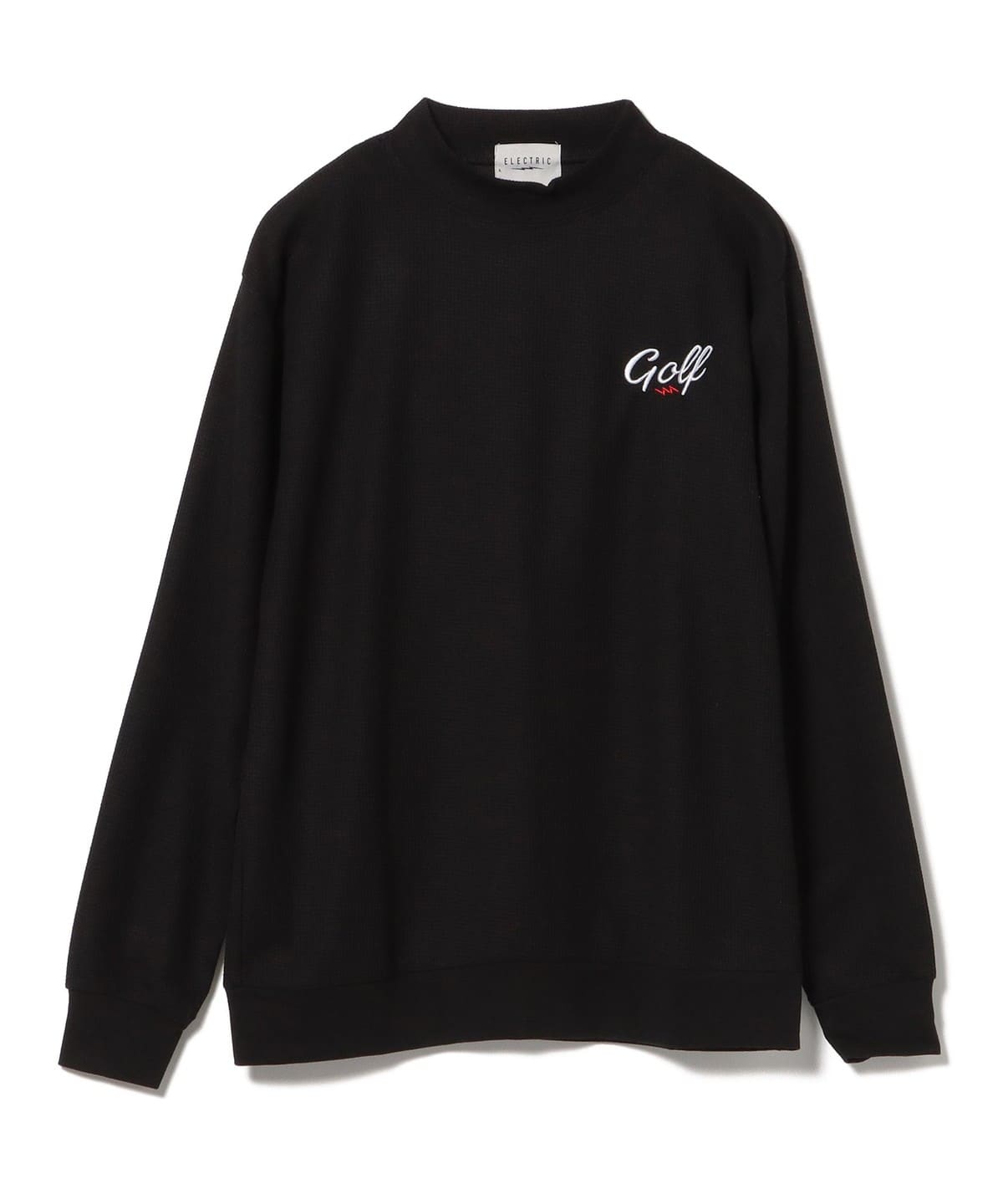 ELECTRIC GOLF エレクトリック ゴルフ / EMBROIDERY MOCK NECK THERMAL Tシャツ・カットソー MEN BLACK L