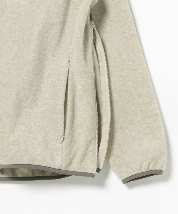 BEAMS GOLF フリースジャケット ハーフジップ クリーム BEAMS GOLF（ビームスゴルフ）の「ORANGE LABEL / ボア ハーフジップ