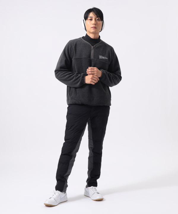 「inu 」BEAMS GOLF ビームスゴルフ　ハーフジップ　フリース 冬のゴルフコーディネート｜ビームス ゴルフ なんばパークス店｜BEAMS
