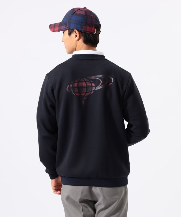 ORANGE LABEL / チェックロゴ プルオーバー Model : H:185 B:93 W:72 H:92  Size：L