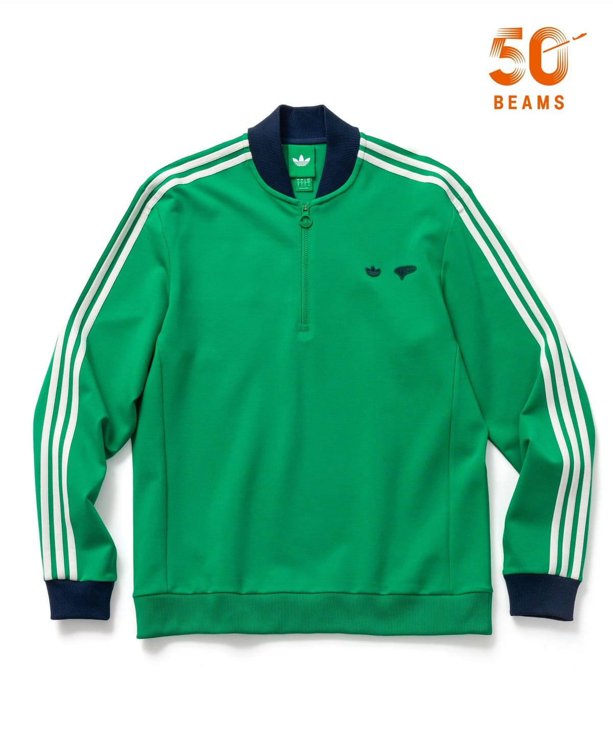 今夜限定お値下げ 美品　BEAMS GOLF ハーフジップ セーター ホワイトL BEAMS GOLF（ビームス ゴルフ）PURPLE LABEL / ハーフジップ コード