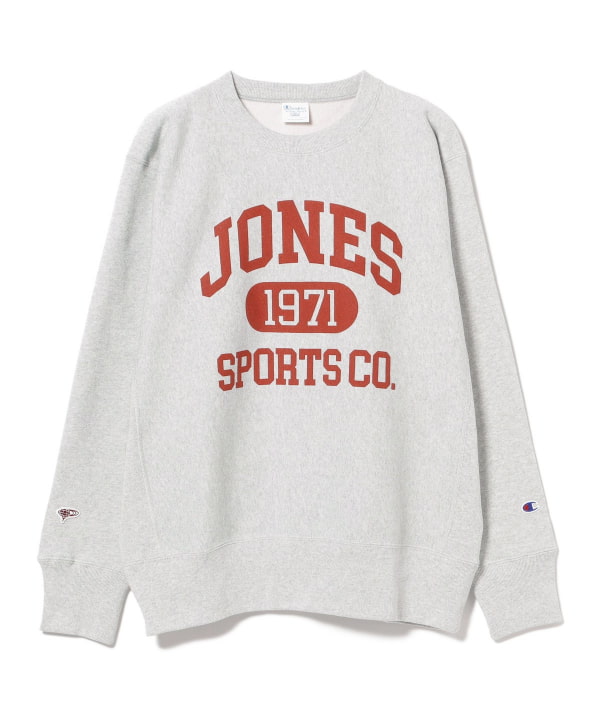 〈MEN〉【別注】JONES Sports × Champion / リバースウィーブ(R) クルーネック スウェットシャツ
