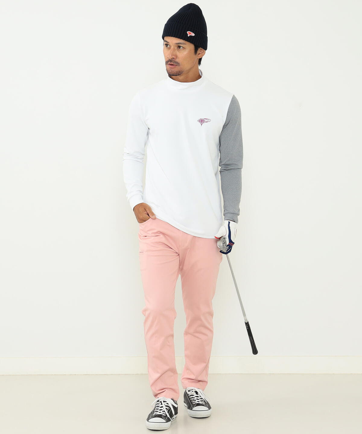 BEAMS GOLF（ビームス ゴルフ）BEAMS GOLF ORANGE LABEL / マルチロゴ 配色モックネックシャツ（Tシャツ・カットソー  カットソー）通販｜BEAMS