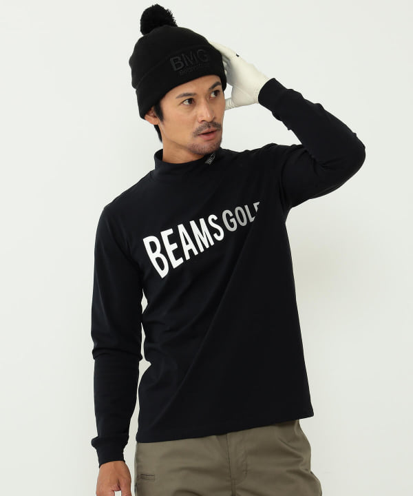 BEAMS GOLF BEAMS GOLF BEAMS GOLF ORANGE LABEL /抓絨襯裡旗幟標誌小