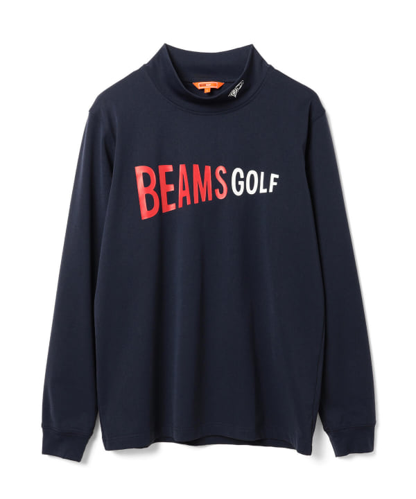 BEAMS GOLF BEAMS GOLF ORANGE LABEL / 男裝內刷毛旗標式LOGO 小高領