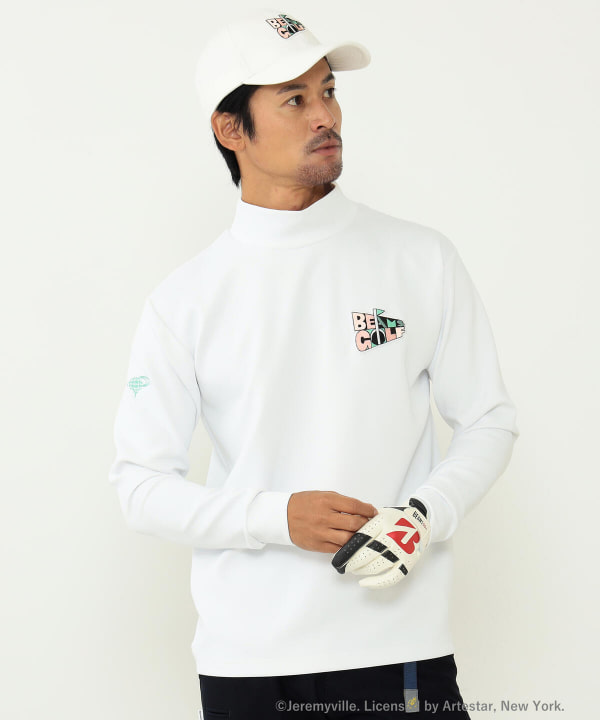 BEAMS GOLF（ビームス ゴルフ）〈MEN〉Jeremyville × BEAMS GOLF / 別注 フラッグ モックネックシャツ（Tシャツ・カットソー  カットソー）通販｜BEAMS