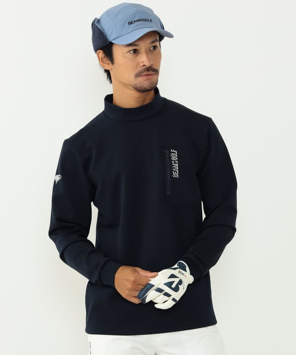 beams golf  モックネック　シャツ