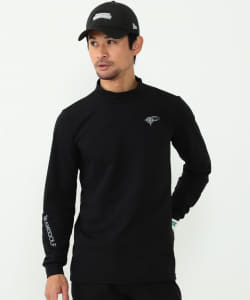 BEAMS GOLF ORANGE LABEL / 3Dスリーブ モックタートルネック シャツ