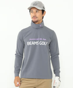 BEAMS GOLF ORANGE LABEL / ロゴ タートルネックシャツ