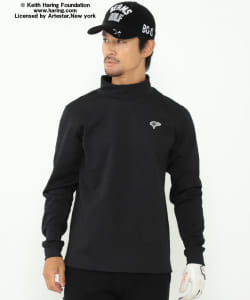 ＜MEN＞Keith Haring × BEAMS GOLF / 総柄 ジャカード モックタートルネック シャツ