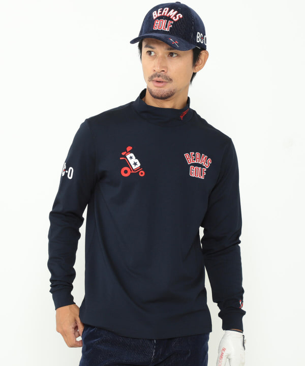 売れ筋がひ贈り物! BEAMS ビームスゴルフ GOLF シャツ ORANGELABELモックネック - ウエア(男性用)