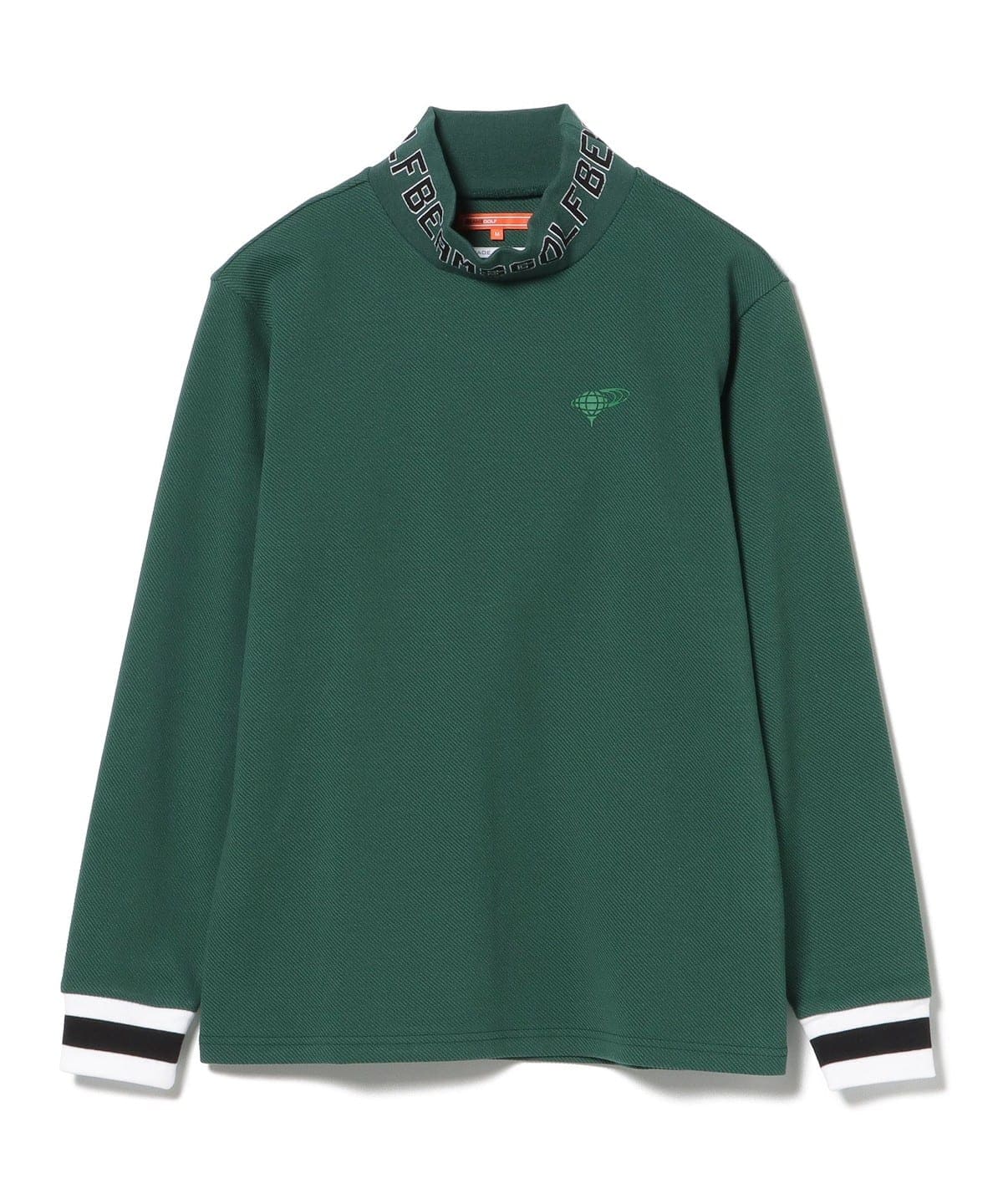 ORANGE LABEL / ツイルジャージ ロゴ モックネックシャツ Tシャツ・カットソー MEN GREEN XL ORANGE LABEL / ツイルジャージ ロゴ モックネックシャツ Tシャツ・カットソー MEN GREEN XL