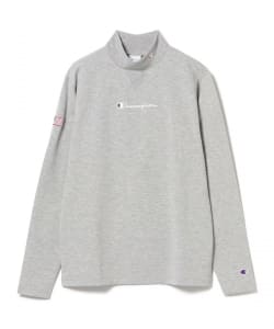 Champion / 微起毛 ロングスリーブ モックネックシャツ