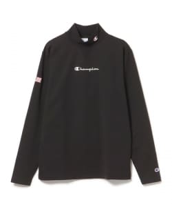 Champion / 微起毛 ロングスリーブ モックネックシャツ