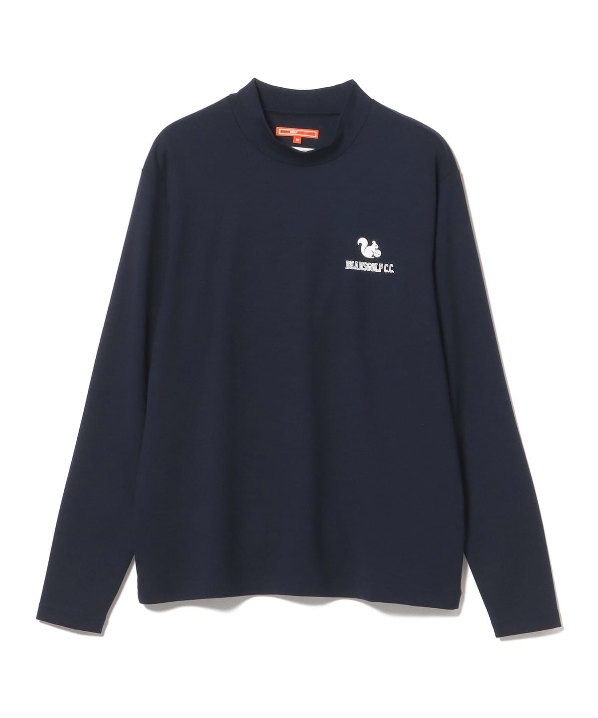 新品‼️【BEAMS GOLF】ネイビー長袖カットソー　モックネック　XL BEAMS GOLF（ビームス ゴルフ）ORANGE LABEL / リスロゴ ストレッチ