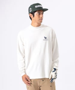 ORANGE LABEL / リスロゴ ストレッチ モックネックシャツ（UVカット）