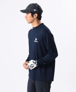 ORANGE LABEL / リスロゴ ストレッチ モックネックシャツ（UVカット）