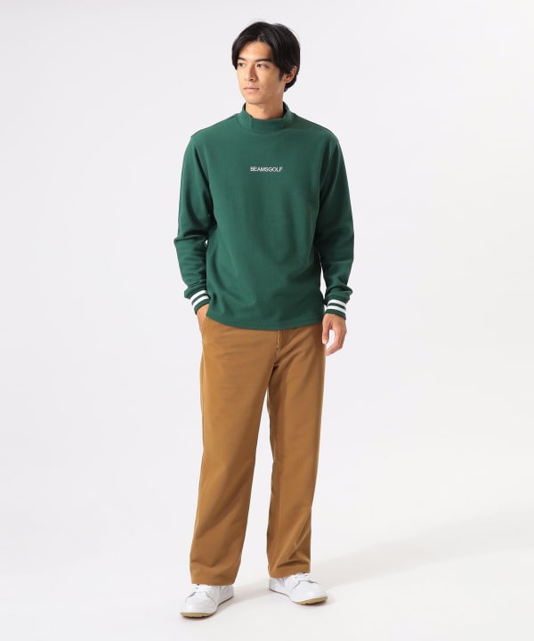 BEAMSGOLF モックネック L ダークグリーン BEAMS GOLF（ビームス ゴルフ）ORANGE LABEL / ストレッチツイル