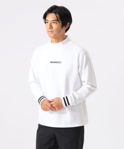 ORANGE LABEL / ストレッチツイルジャカード モックネックシャツ（UVカット）