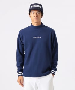 ORANGE LABEL / ストレッチツイルジャカード モックネックシャツ（UVカット）