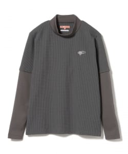 ORANGE LABEL / ワッフル切り替え ロングスリーブモックネック