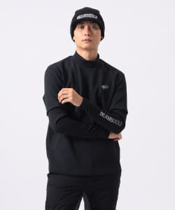 ORANGE LABEL / ワッフル切り替え ロングスリーブモックネック