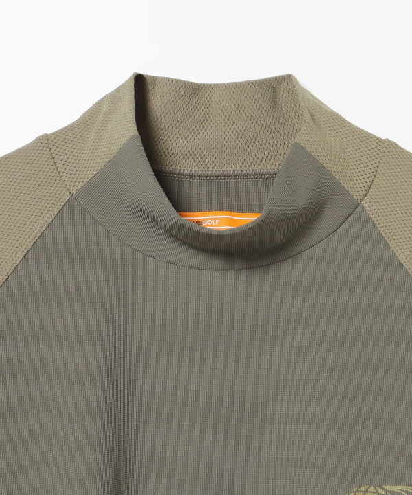 BEAMS GOLF ビームスゴルフ ラグラン モックネックシャツ BEAMS GOLF（ビームス ゴルフ）ORANGE LABEL / ラグラン切り替え