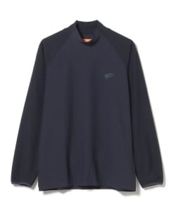 ORANGE LABEL / 異素材 ラグラン モックネックシャツ