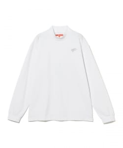 ORANGE LABEL / エンボスロゴ モックネックシャツ（吸水速乾・UVカット）