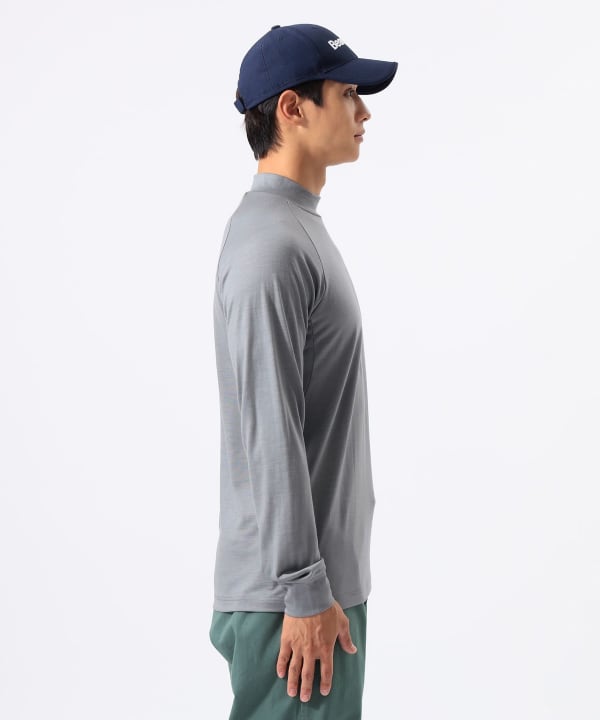 【別注】Marmot /  メリノウール ロングスリーブ モックネックシャツ Model : H:185 B:93 W:72 H:92  Size：L
