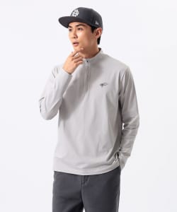 ORANGE LABEL / ハーフジップ ロングスリーブ モックネック