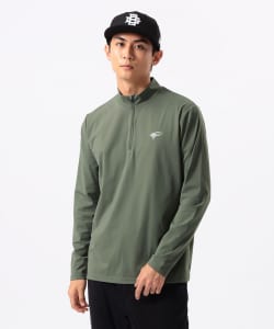 ORANGE LABEL / ハーフジップ ロングスリーブ モックネック