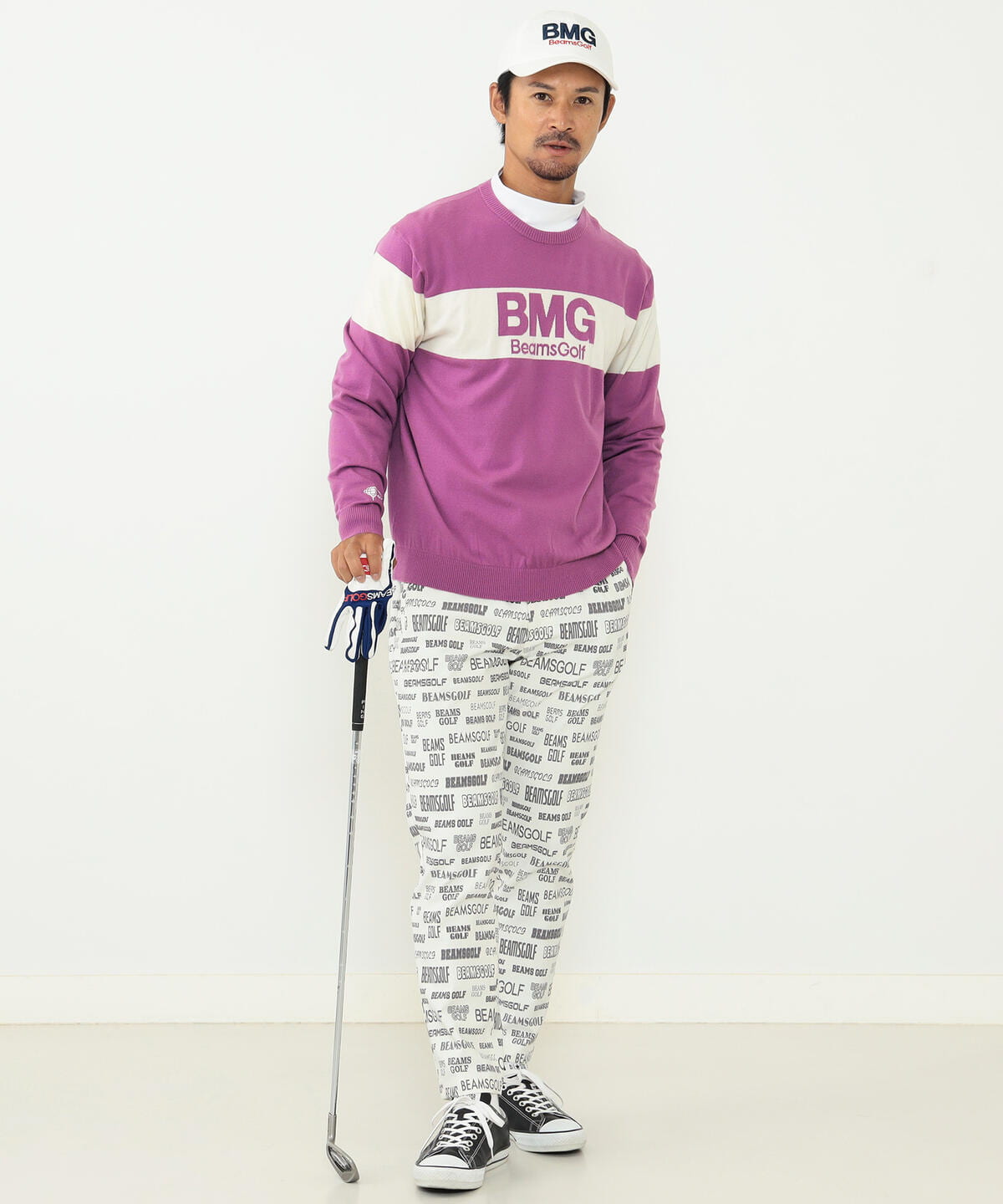 BEAMS GOLF（ビームス ゴルフ）〈MEN〉BEAMS GOLF ORANGE LABEL / ラインロゴ 14ゲージニット（トップス ニット ・セーター）通販｜BEAMS