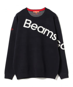 〈MEN〉BEAMS GOLF ORANGE LABEL / セパレート ロゴ ニット