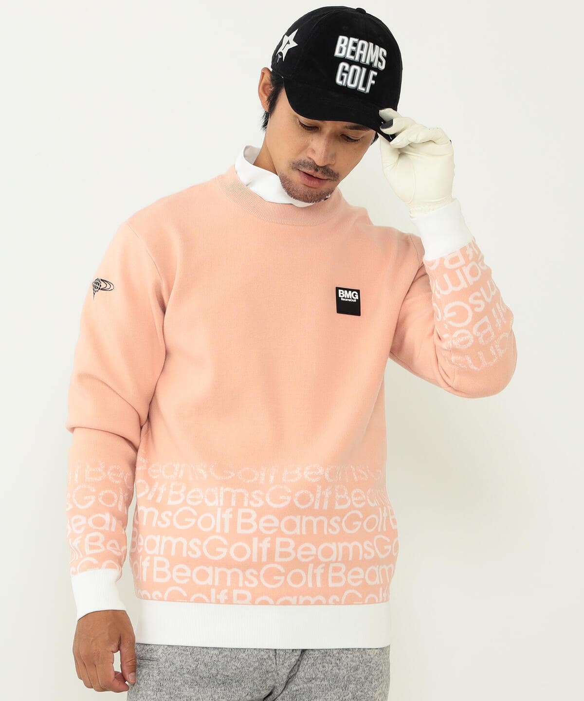 BEAMS GOLF ORANGE LABEL / 裏付き グラデーションニット 人気 nods.gov.ag