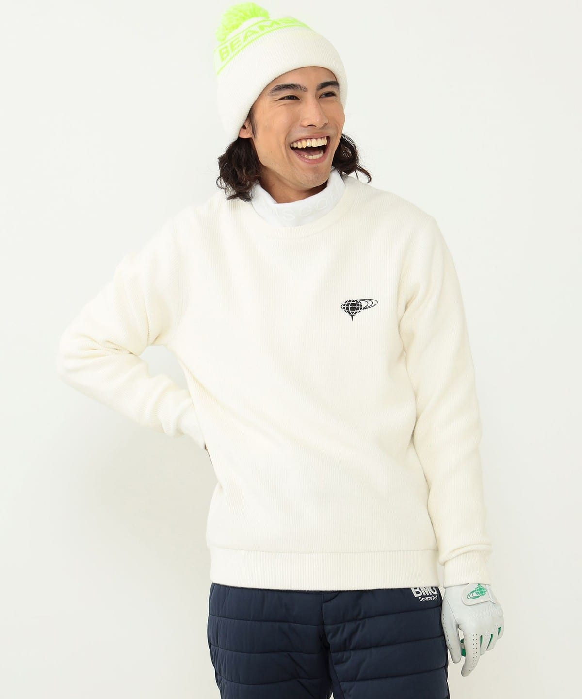 BEAMS GOLF（ビームス ゴルフ）BEAMS GOLF ORANGE LABEL / ニット×中綿