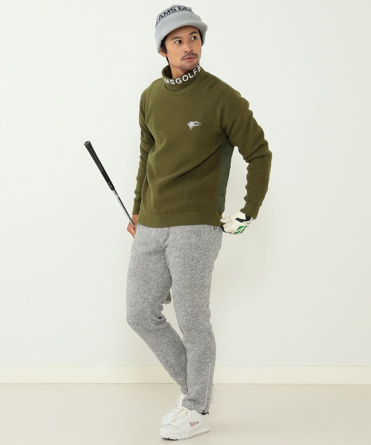 BEAMS GOLF BEAMS GOLF BEAMS GOLF ORANGE LABEL / Knit x batting