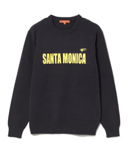 〈MEN〉 ORANGE LABEL / ロゴプリント ミドルゲージニット