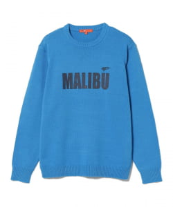〈MEN〉 ORANGE LABEL / ロゴプリント ミドルゲージニット