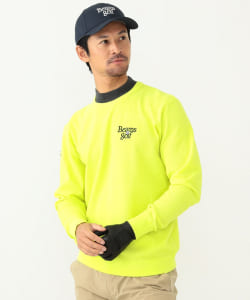 〈MEN〉 ORANGE LABEL / フラワーロゴ モックネック ニット