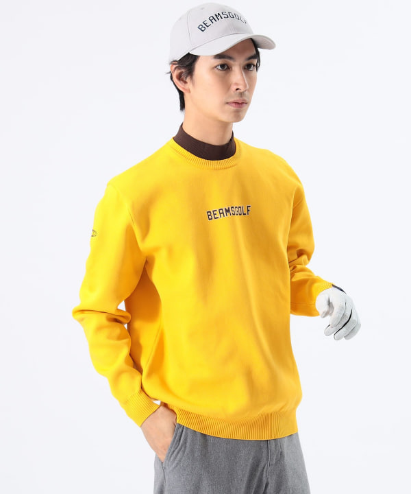 BEAMS GOLF（ビームス ゴルフ）〈MEN〉ORANGE LABEL / フェイク レイヤード モックネック ニット（トップス ニット ・セーター）通販｜BEAMS