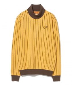ORANGE LABEL / ストライプ タートルネックニット