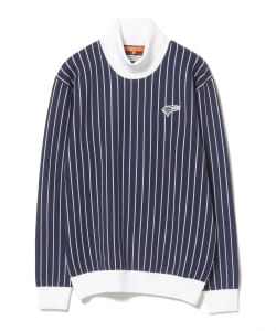ORANGE LABEL / ストライプ タートルネックニット
