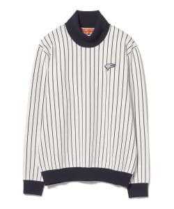 ORANGE LABEL / ストライプ タートルネックニット