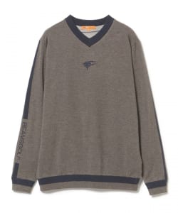 ORANGE LABEL / エアシャット 裏付き Vネック ニットプルオーバー