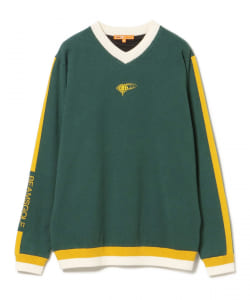 ORANGE LABEL / エアシャット 裏付き Vネック ニットプルオーバー