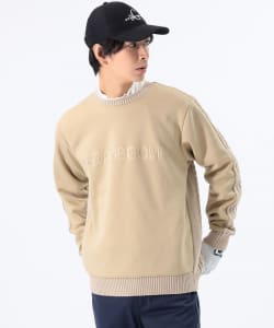 ORANGE LABEL / 裏起毛 ドッキングニット プルオーバー