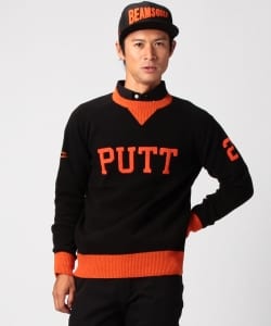 BEAMS GOLF ORANGE LABEL / ”Putt”クルー ニット