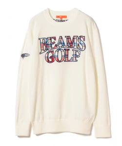BEAMS GOLF ORANGE LABEL / ワッペン マドラス セーター
